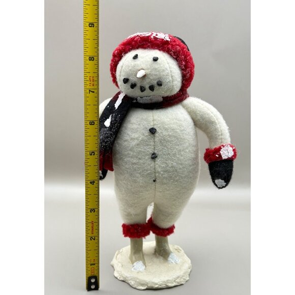 Vintage Cody Foster Primitive Snowman ESC Trading Rustic Folk Art 2002 9 Inch - Picture 3 of 8